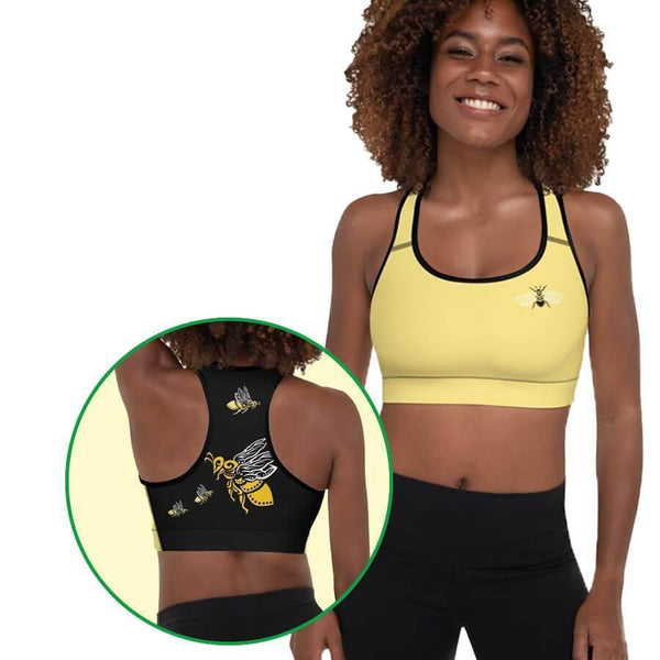 Padded Sports Bra - Bumble Bee