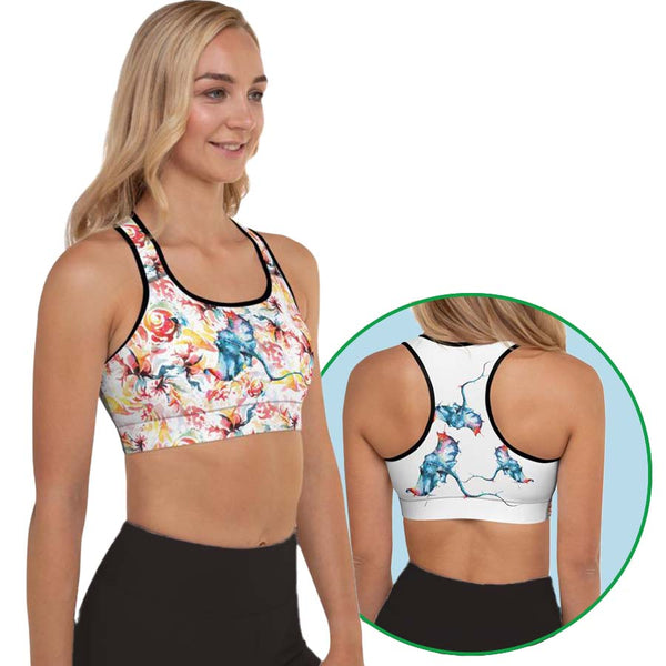 Bra "Flow like Water" Padded Sports Bra