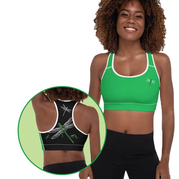Padded Sports Bra - Dragonfly