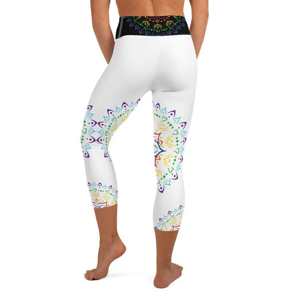 Capri Yoga Leggings - Mandala All Over