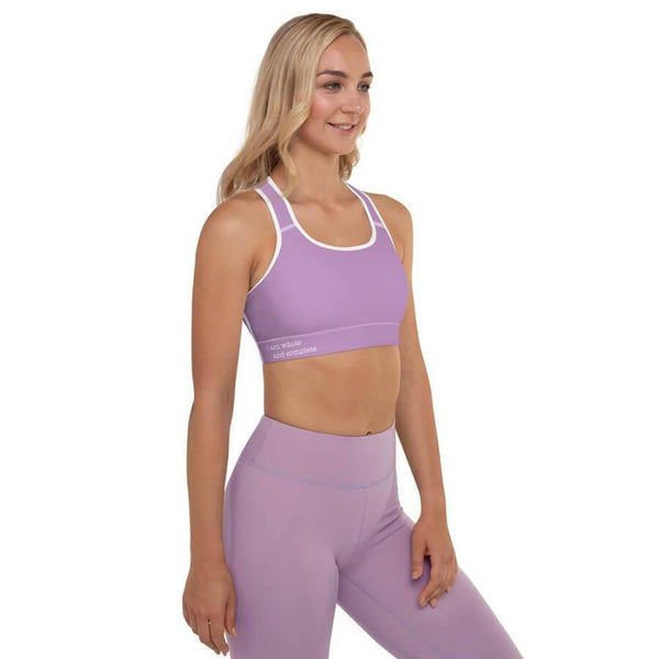Crown Chakra Padded Sports Bra