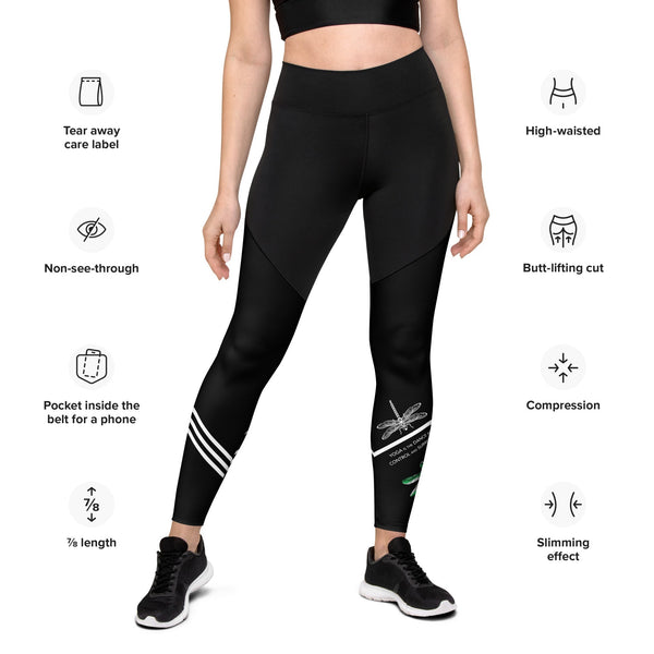 Dragonfly Compression Sports Leggings