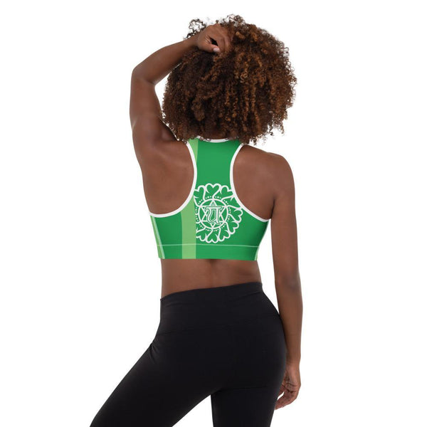 Heart Chakra Padded Sports Bra