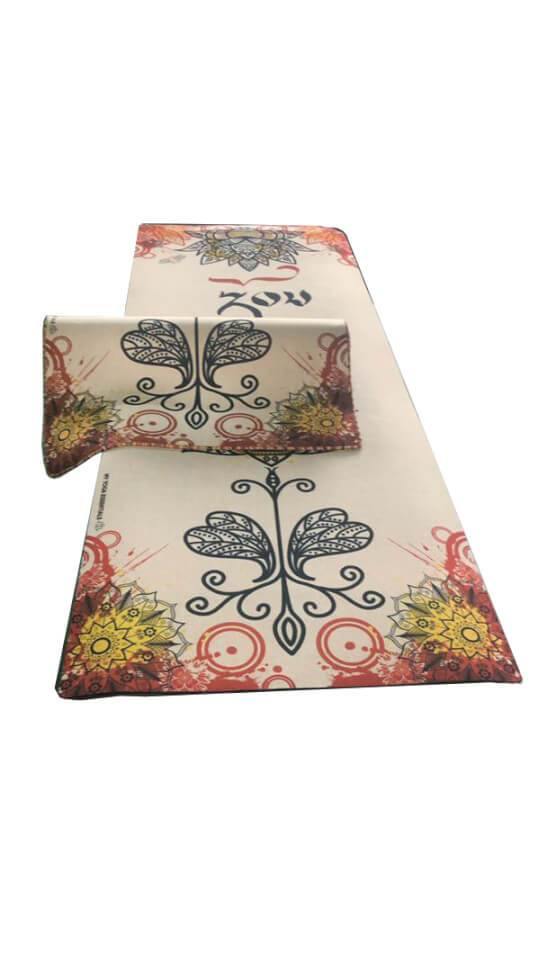 Mat, Linen Hemp Linen and Natural Rubber Yoga Mat - "Strong"