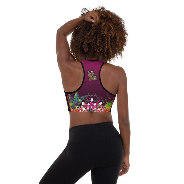Namaste Graffiti Series Padded Sports Bra