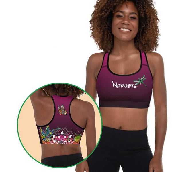 Namaste Graffiti Series Padded Sports Bra