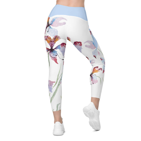 Orchid Bloom Leggings with pockets