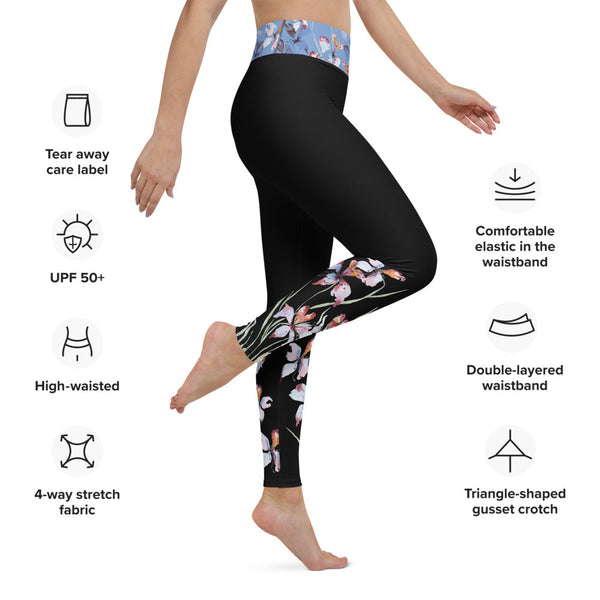 Orchid Bloom Yoga Leggings