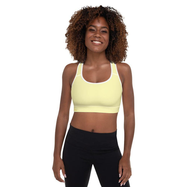 Solar Plexus Chakra Padded Sports Bra