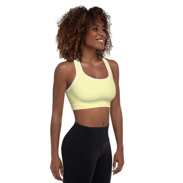 Solar Plexus Chakra Padded Sports Bra