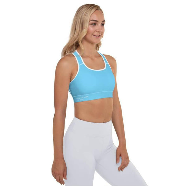 Throat Chakra Padded Sports Bra