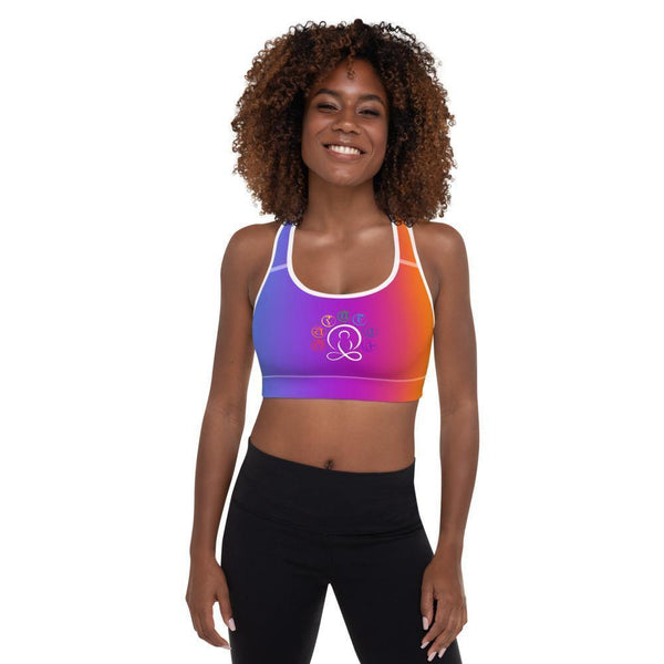 "Chakra/Yogi" Padded Sports Bra