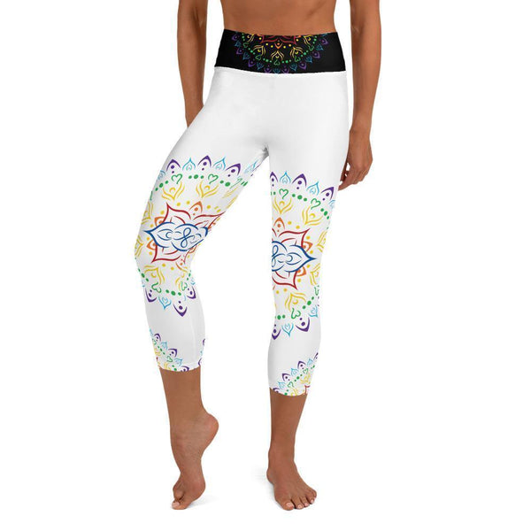 Capri Yoga Leggings - Mandala All Over