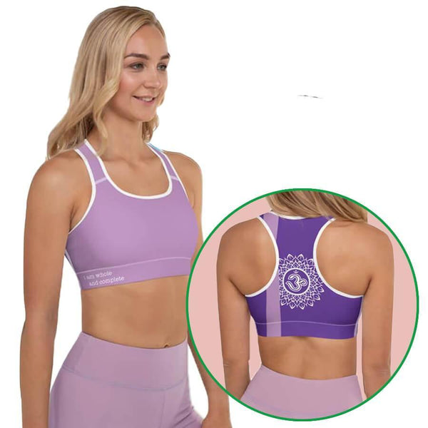 Crown Chakra Padded Sports Bra