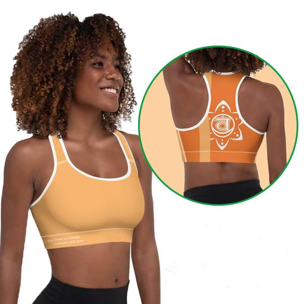 Sacral Chakra Padded Sports Bra