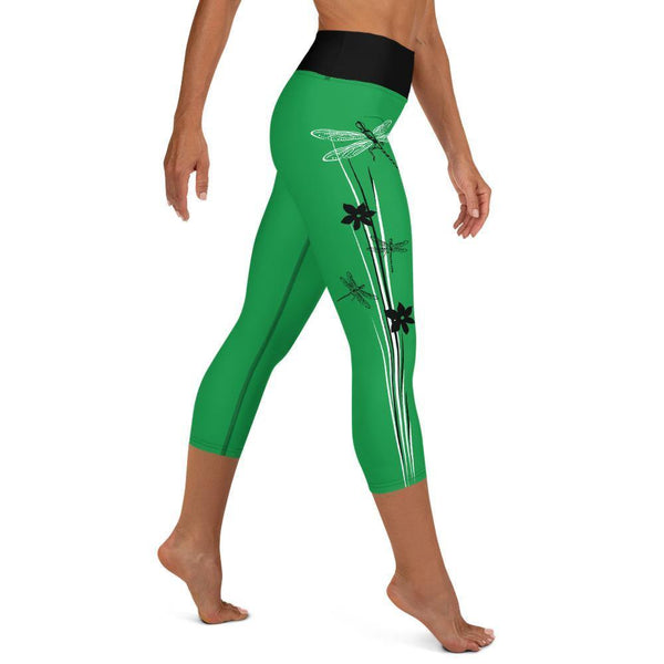 Yoga Capri Leggings - Dragonfly