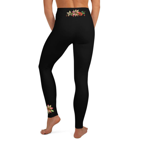 Yoga Leggings - Poinsettia Limited Edition