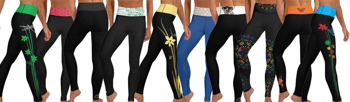Essentials Women Yoga Leggings with Pockets High Waist Compression  Workout Running Gym Print Pants1362-Yellow Leopard-M at  Women's  Clothing store