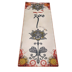 Mat, Linen Hemp Linen and Natural Rubber Yoga Mat - "Strong"