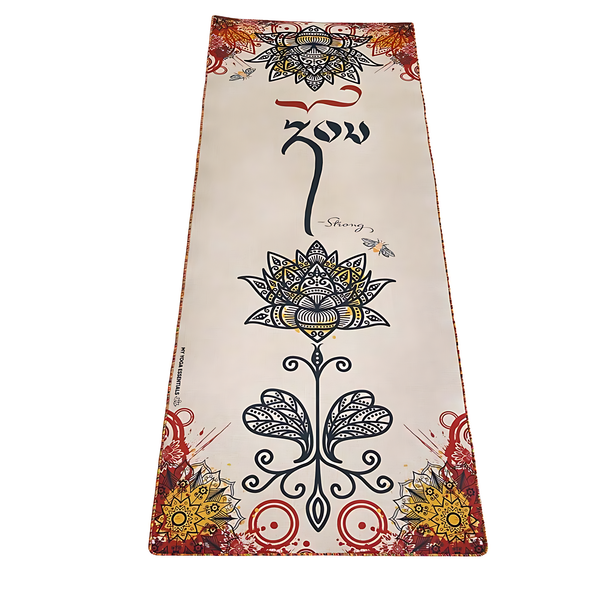 Mat, Linen Hemp Linen and Natural Rubber Yoga Mat - "Strong"