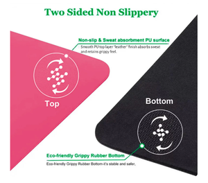 Mat, PU Baby Elephant Yoga Mat – Vegan Leather & Natural Rubber | 4.5mm Super Grip, Eco-Friendly, Anti-Microbial