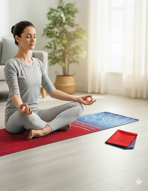 Mat, Suede Ultimate Combo Travel Yoga Mat - Ganesha Americana