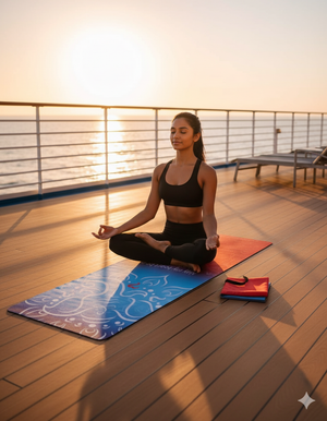 Mat, Suede Ultimate Combo Travel Yoga Mat - Ganesha Americana