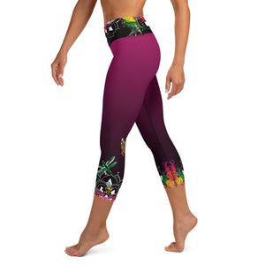 Namaste Graffiti Series Yoga Capri Leggings
