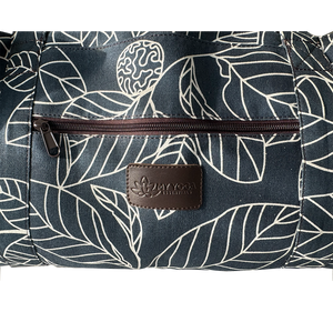 XL Yoga Mat Bag - Navy Leaf