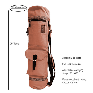 zip Bags Coral Zippered Deluxe Yoga Mat Bag