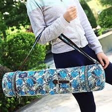 Zip Bags Teal Tropics Zippered Deluxe Yoga Mat Bag