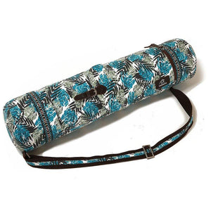Zip Bags Teal Tropics Zippered Deluxe Yoga Mat Bag