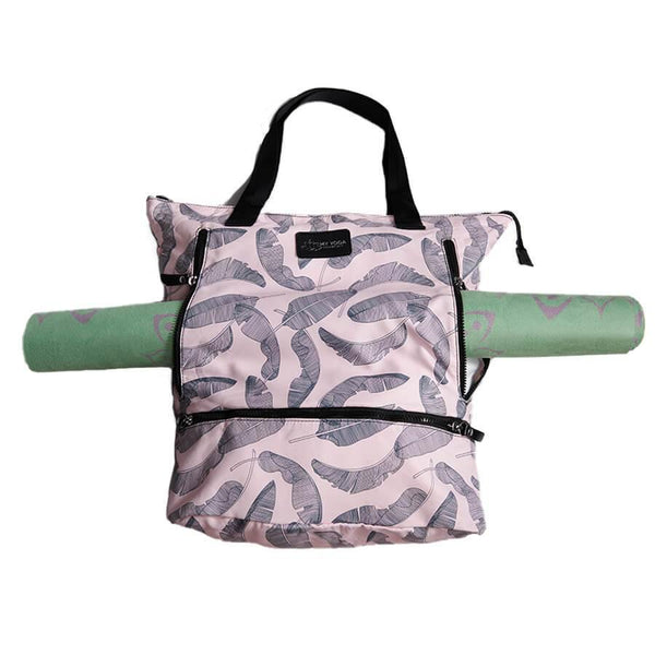 Bags Pink Feather Yoga Mat Bag