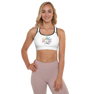 "Chakra/Yogi & Mandala" Padded Sports Bra