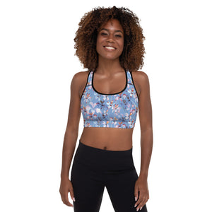 Black / XS Orchid Bloom Padded Sports Bra