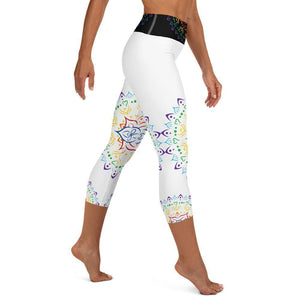Capri Yoga Leggings - Mandala All Over