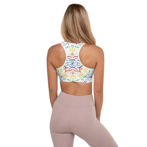 "Chakra/Yogi & Mandala" Padded Sports Bra