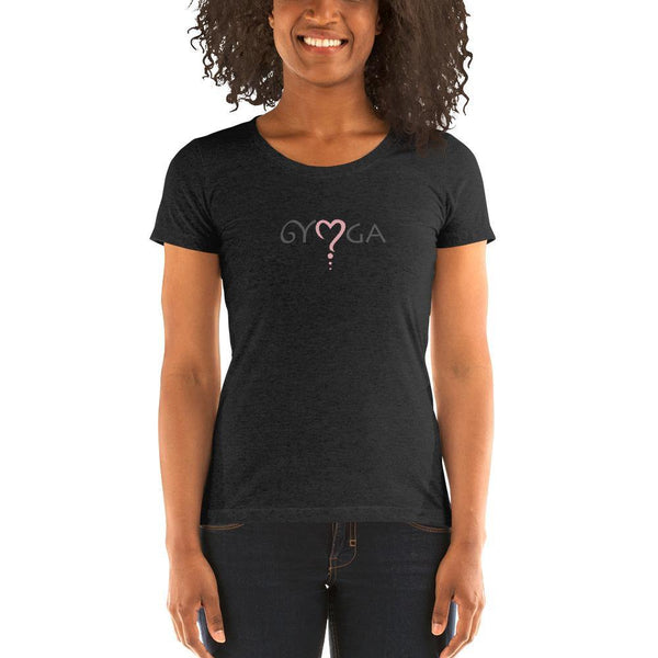 Charcoal-Black Triblend / S "Yoga Love" Ladies short sleeve t-shirt