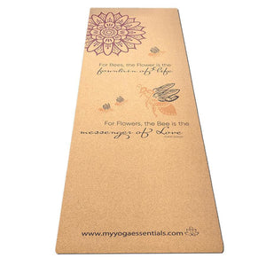cork Bumble Bee Cork & Natural Rubber Luxury Yoga Mat