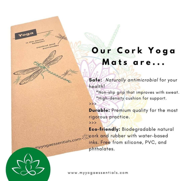 cork Dragonfly Cork & Natural Rubber Luxury Yoga Mat