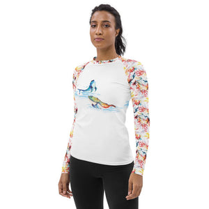 Fit Tank Flow like Water Women's Long Sleeve Rash Guard