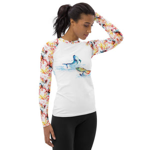 Fit Tank Flow like Water Women's Long Sleeve Rash Guard