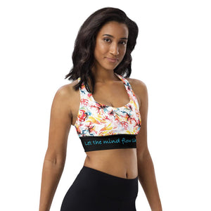 Flow like Water Longline compression sports bra