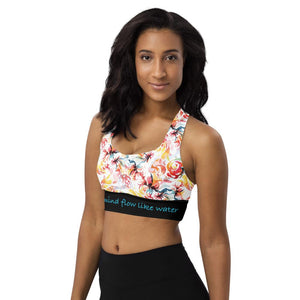 Flow like Water Longline compression sports bra