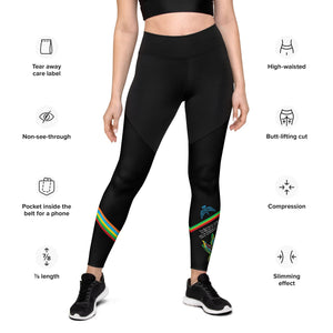 Hummingbird Compression Sports Leggings