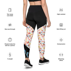 Legging "Flow like Water" Compression Sports Leggings