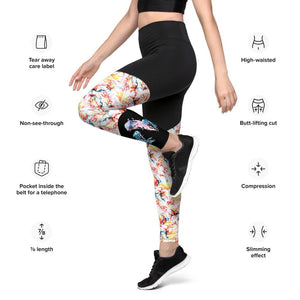 Legging "Flow like Water" Compression Sports Leggings
