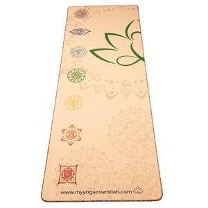 Mat, Linen Chakra Hemp Linen and Natural Rubber Luxury Yoga Mat