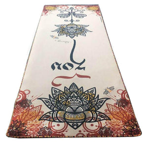 Mat, Linen Hemp Linen and Natural Rubber Yoga Mat - "Strong"