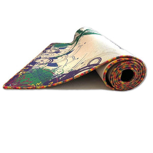 Mat, Linen Luxury Hemp Linen and Natural Rubber Yoga Mat - Breathe